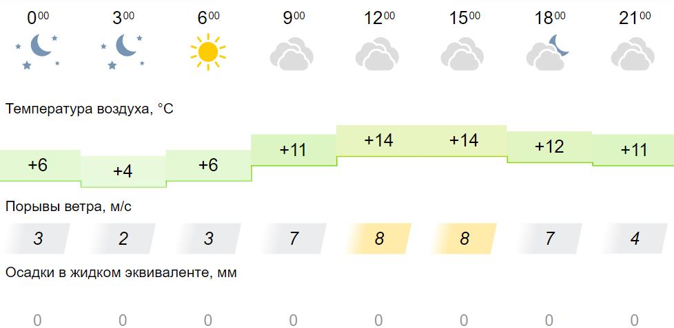 Погода тольятти на 14 недели